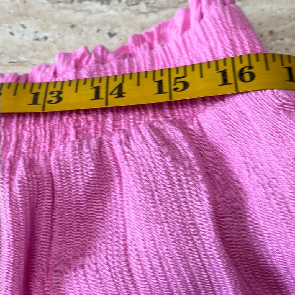 NWOT Boston Proper 2 Piece Pink Short Set with Elastic Waist - Picture 11 of 15